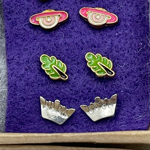 Resin Earrings 5-Pairs - Picture 4 of 7